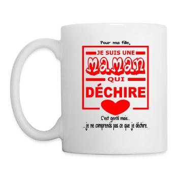 Je suis une maman qui déchire - Mug blanc - blanc - Gauche