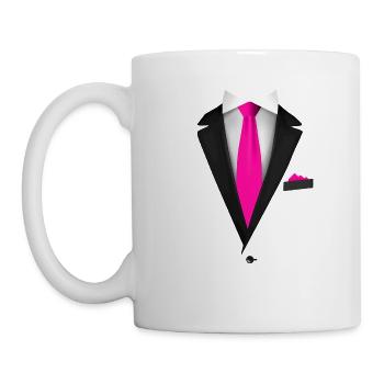 Tuxedo with a Tie For Weddings And Special - Mug - white - Left