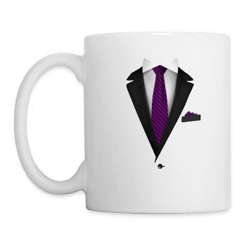 Tuxedo with a Tie For Weddings And Special - Mug - white - Left