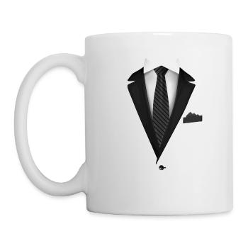 Tuxedo with a Tie For Weddings And Special - Mug - white - Left