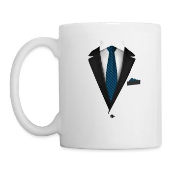 Tuxedo with a Tie For Weddings And Special - Mug - white - Left