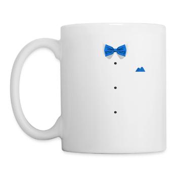 Tuxedo design with Bowtie For Weddings And - Mug - white - Left