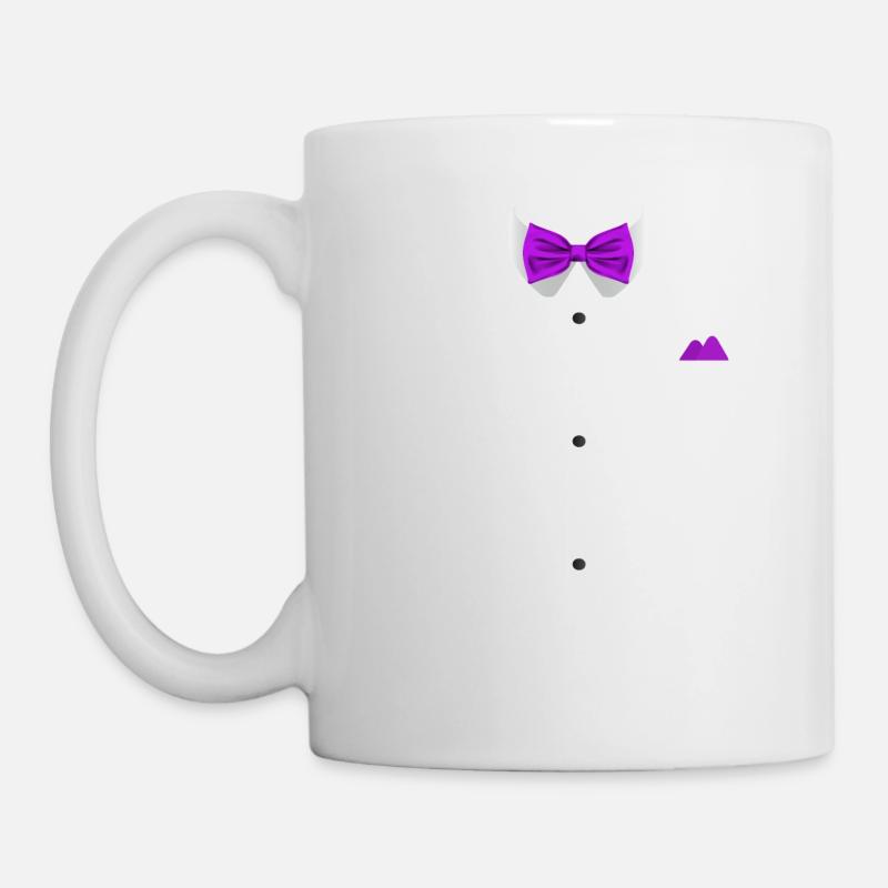 Tuxedo design med Bowtie til bryllupper og - Mugg - vit
