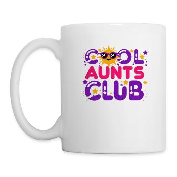 Cool Aunts Club Design Perfektes Geschenk für Ihre - Tasse - Weiß - Links