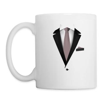 Tuxedo with a Tie For Weddings And Special - Mug - white - Left