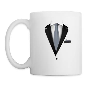 Tuxedo with a Tie For Weddings And Special - Mug - white - Left