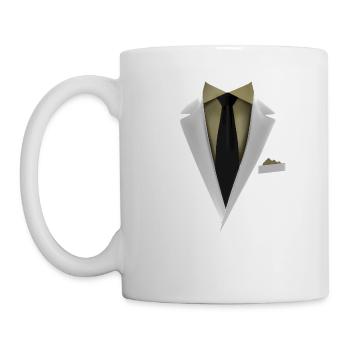 Tuxedo with a Tie For Weddings And Special - Mug - white - Left