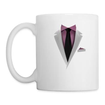 Tuxedo with a Tie For Weddings And Special - Mug - white - Left