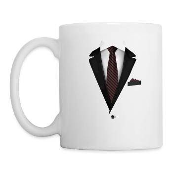 Tuxedo with a Tie For Weddings And Special - Mug - white - Left