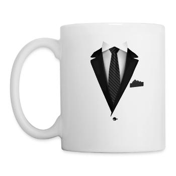 Tuxedo with a Tie For Weddings And Special - Mug - white - Left