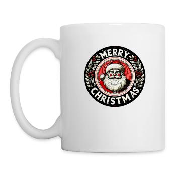 Weihnachtsmann Design Lustiges Geschenk für Weihnachtsliebhaber - Tasse - Weiß - Links