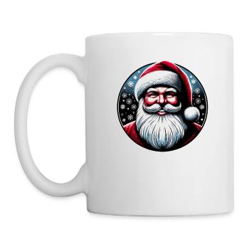 Weihnachtsmann Design Lustiges Geschenk für Weihnachtsliebhaber - Tasse - Weiß - Links