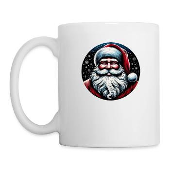 Weihnachtsmann Design Lustiges Geschenk für Weihnachtsliebhaber - Tasse - Weiß - Links