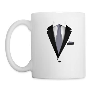 Tuxedo with a Tie For Weddings And Special - Mug - white - Left