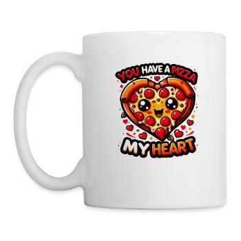 You Have a Pizza My Heart: Whimsical & Cheesy - Mug - white - Left