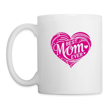 Bestes Mama Ever Design Geschenk zum Muttertag, - Tasse - Weiß - Links