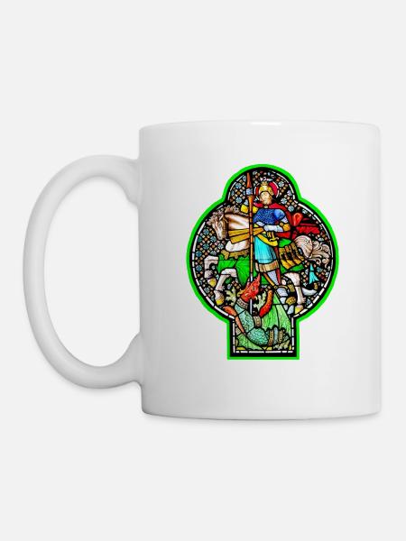 vitrail saint georg - Mug blanc - blanc