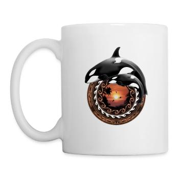 Orca Killerwal - Tasse - Weiß - Links