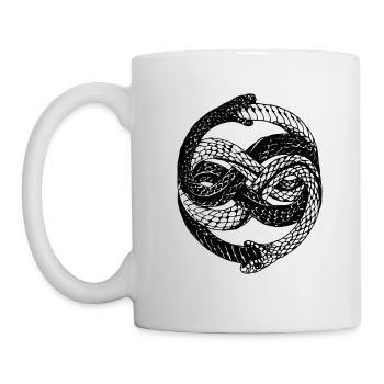 Schlangen - Tasse - Weiß - Links