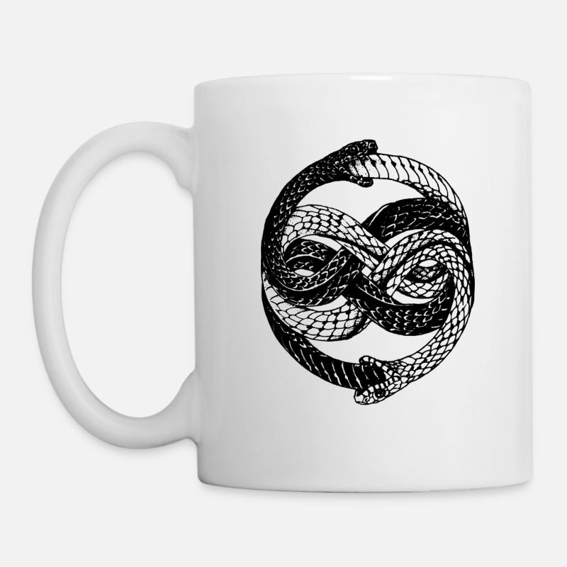 Schlangen - Tasse - Weiß