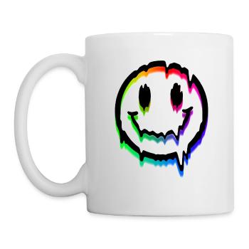 Gesicht - Tasse - Weiß - Links
