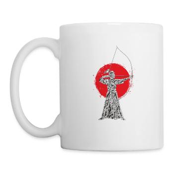 Kyudo Japanese archery - Mug - white - Left