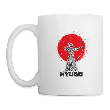 Kyudo Japanese archery - Mug - white - Left