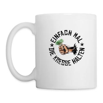 Einfach mal die Kresse halten - Tasse - Weiß - Links