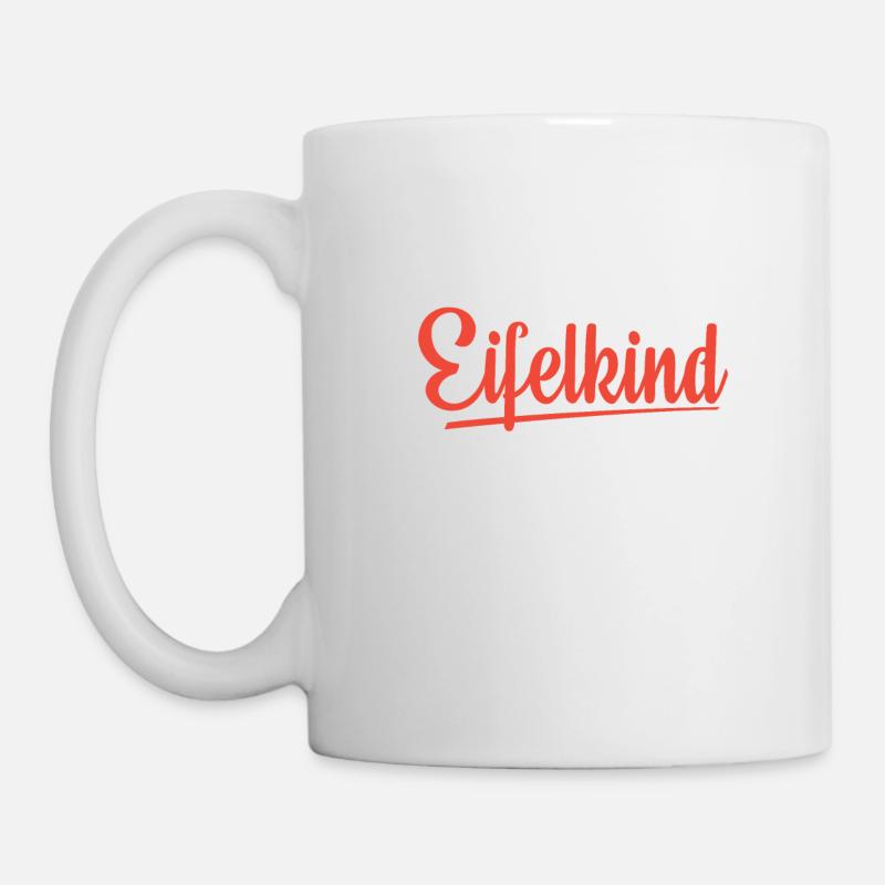 Eifelkind Eifel Liebe Heimat Shirt Design - Tasse - Weiß
