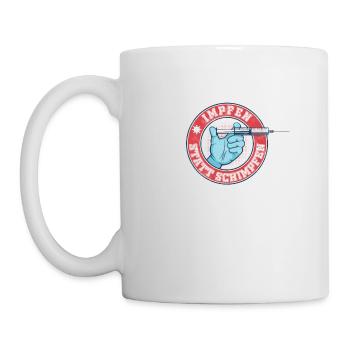 Impfen statt Schimpfen - Tasse - Weiß - Links