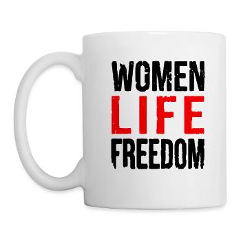 Women life freedom - Tasse - Weiß - Links