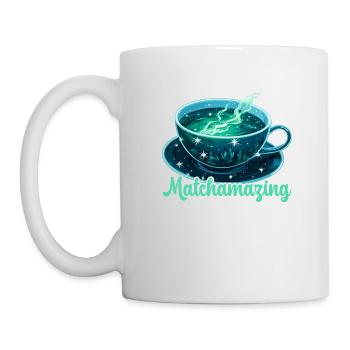 Matcha Tea Lovers Matcha Sayings Tea Time - Mug - white - Left