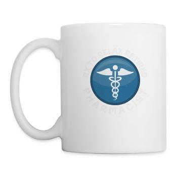Pharmacien à la retraite Pharmacie à la retraite - Mug blanc - blanc - Gauche