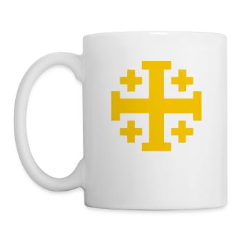 Jerusalem Cross Jerusalem Cross - Mug - white - Left