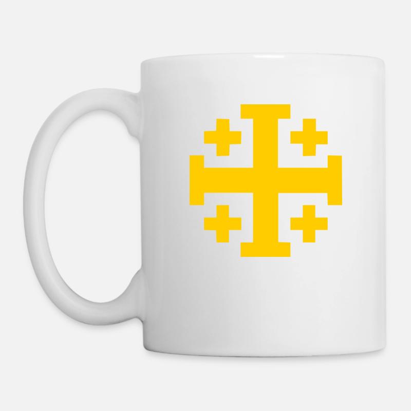 Croix de Jérusalem Croix de Jérusalem - Mug blanc - blanc