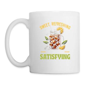 Buveur de thé sucré, Sudiste, gourmand, - Mug blanc - blanc - Gauche