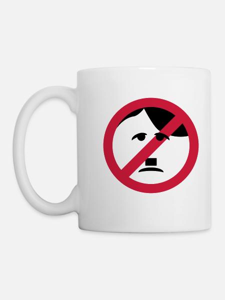 no htler - Tasse - Weiß