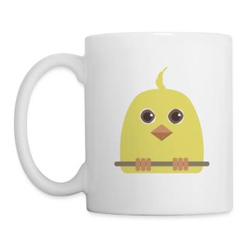 Canari jaune - Mug blanc - blanc - Gauche