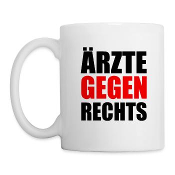 Ärzte gegen rechts - Tasse - Weiß - Links