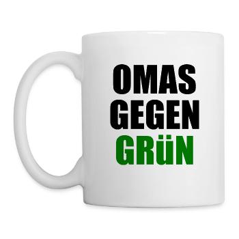 Omas gegen grün - Tasse - Weiß - Links