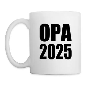 Opa 2025 - Tasse - Weiß - Links