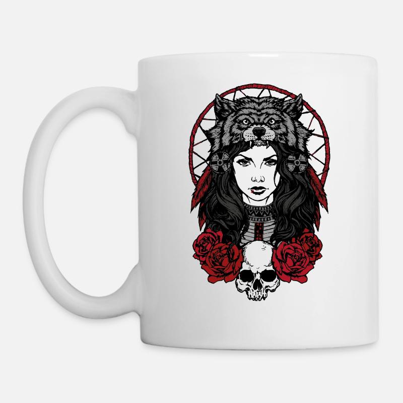 Chaman rouge - Mug blanc - blanc