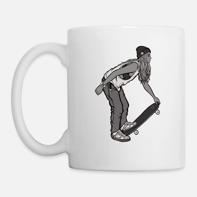 SKATEBOARDING Tee Shirt - Mug - white