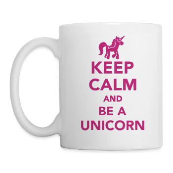 Keep calm and be a unicorn - Mug - white - Left