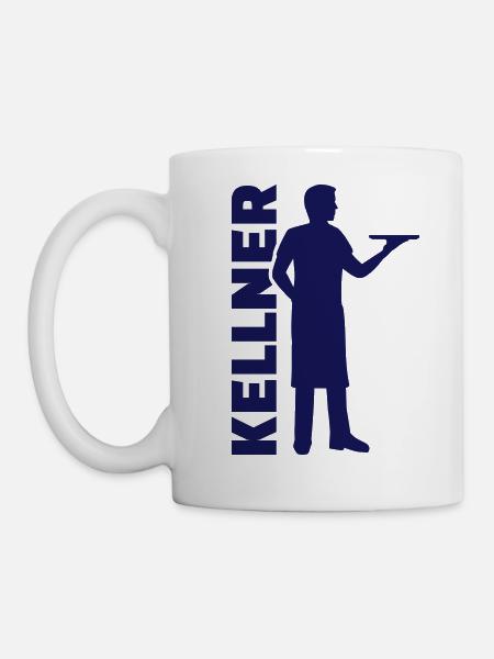 Kellner - Tasse - Weiß