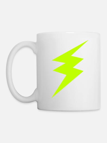 Green lightning - Mug - white