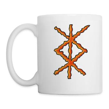 Norse Bindrune for Protection - Mug - white - Left