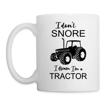 Traktor Trecker Landwirt Bauer Geschenk lustig - Tasse - Weiß - Links