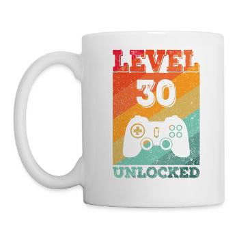30th birthday level 30 years old gaming gamer - Mug - white - Left