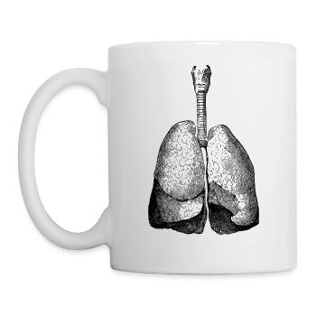 Vintage Lunge - Tasse - Weiß - Links